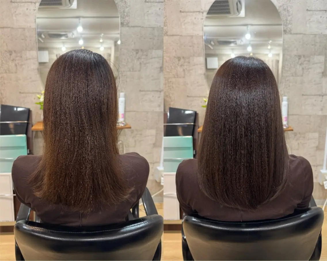 ミディアム カラー カット ヘアカラー トリートメント Garden 浅草蔵前のヘアスタイル