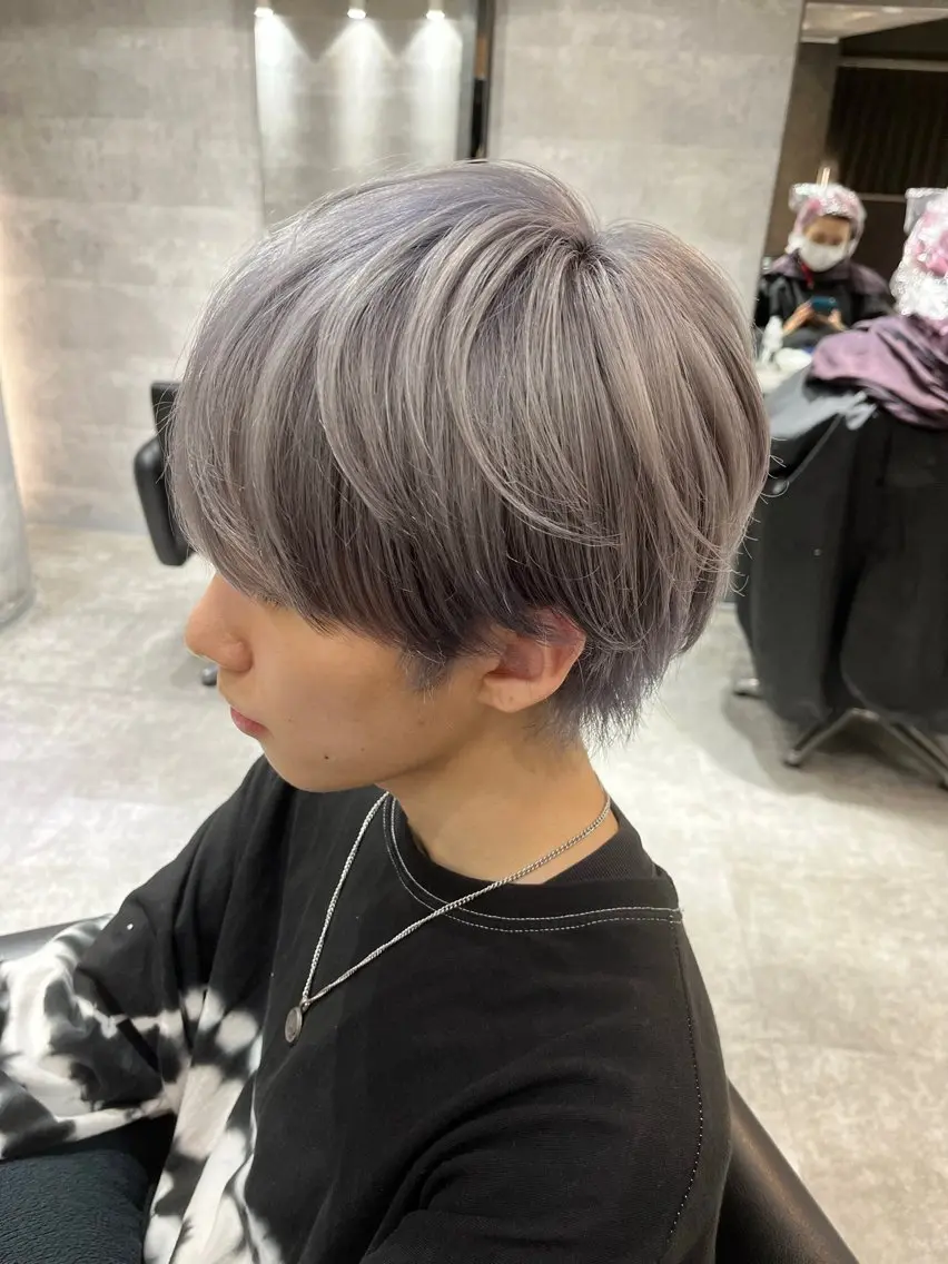 カラー メンズ カット 新宿美容室 ダブルカラーのヘアスタイル