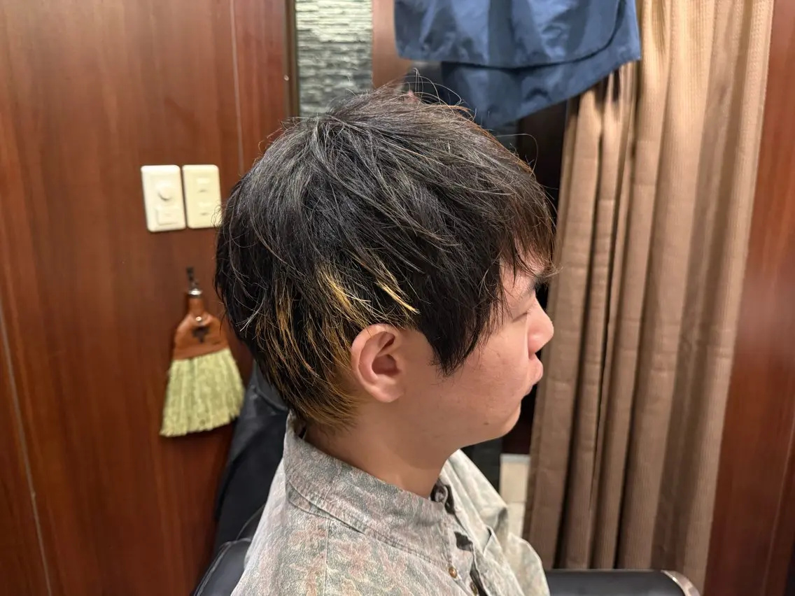 ミディアム ウルフカット 竹村 優のヘアスタイル
