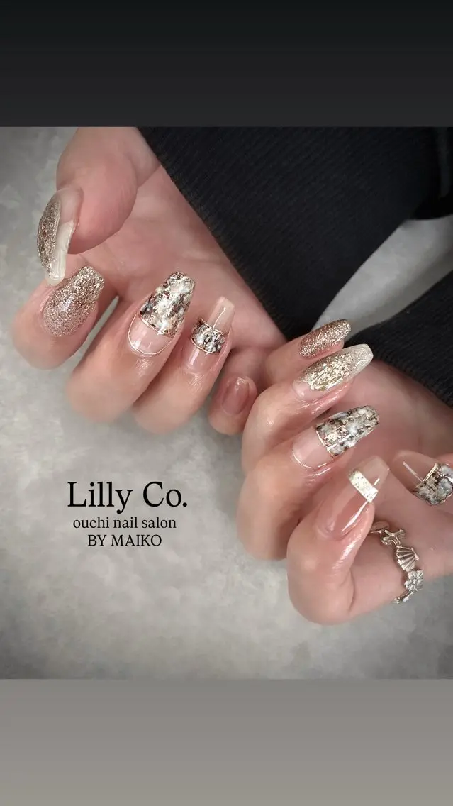 ネイル 春ネイル Lilly Co.のネイルデザイン