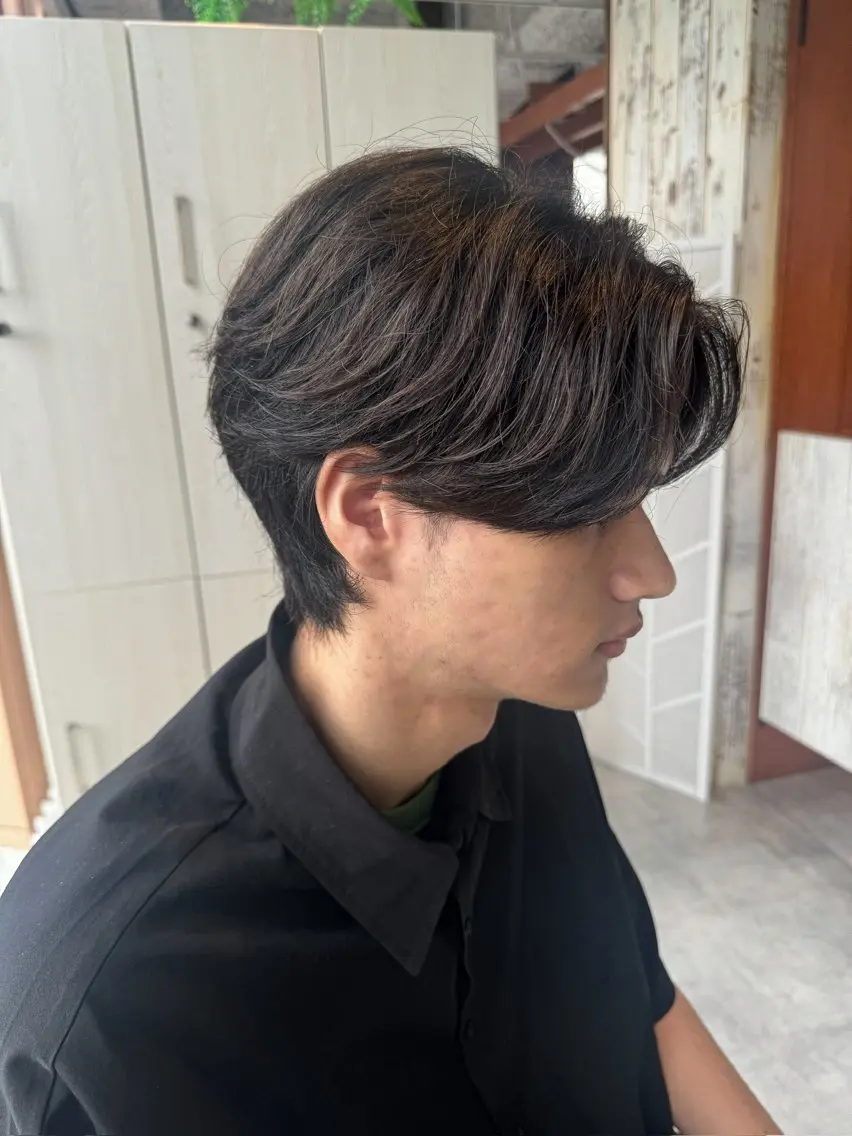 メンズカット+ニュアンスパーマ+ケア処理剤付きの写真