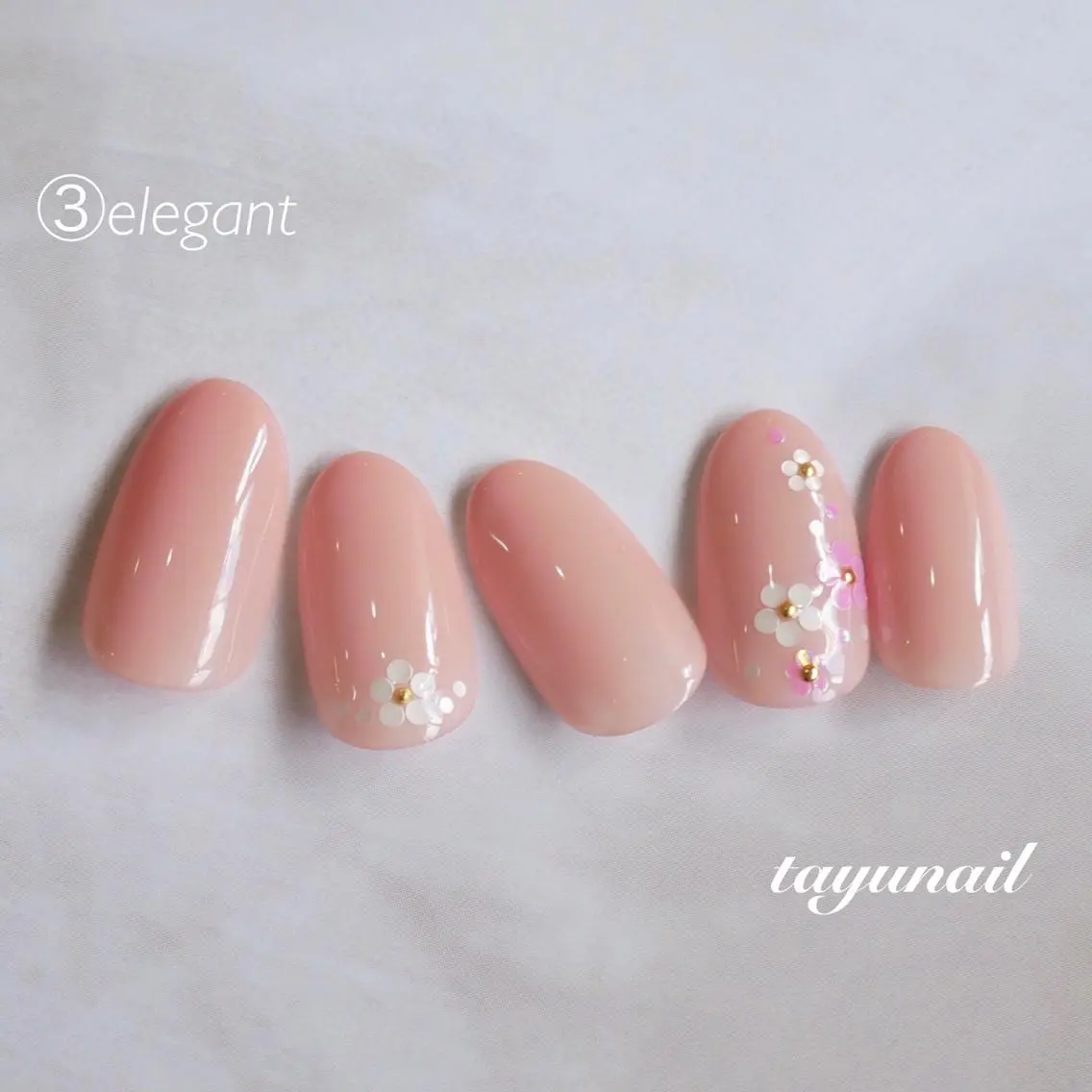 ネイル アートネイル ブルー フラワーネイル フットネイル ニュアンスネイル ネイルサロン 【たゆnail】のネイルデザイン