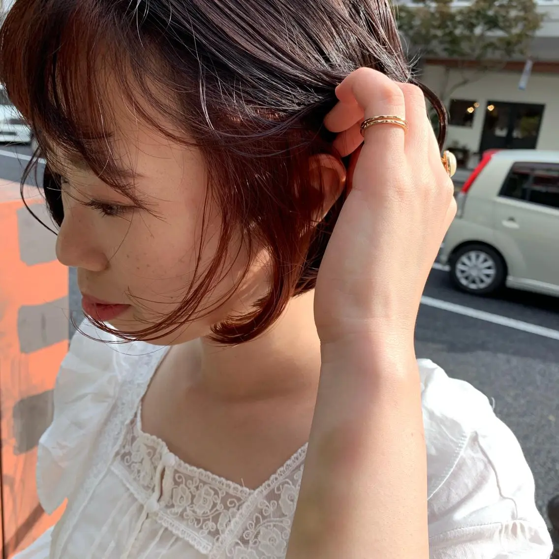 ショート カラー インナーカラー オレンジ ヘアカラー m ā l o.🌷 サカモトマイコのヘアスタイル