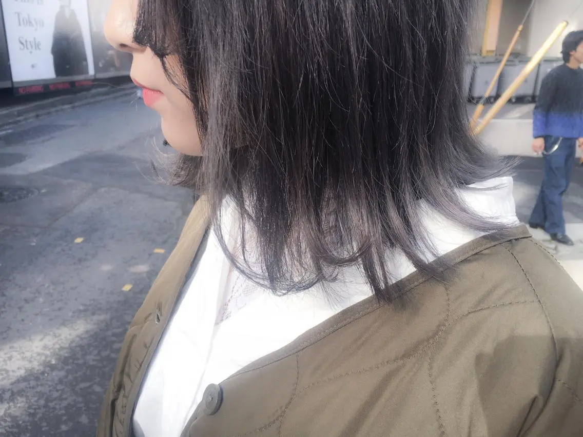 ミディアム カラー グラデーションカラー 北條 優輝のヘアスタイル