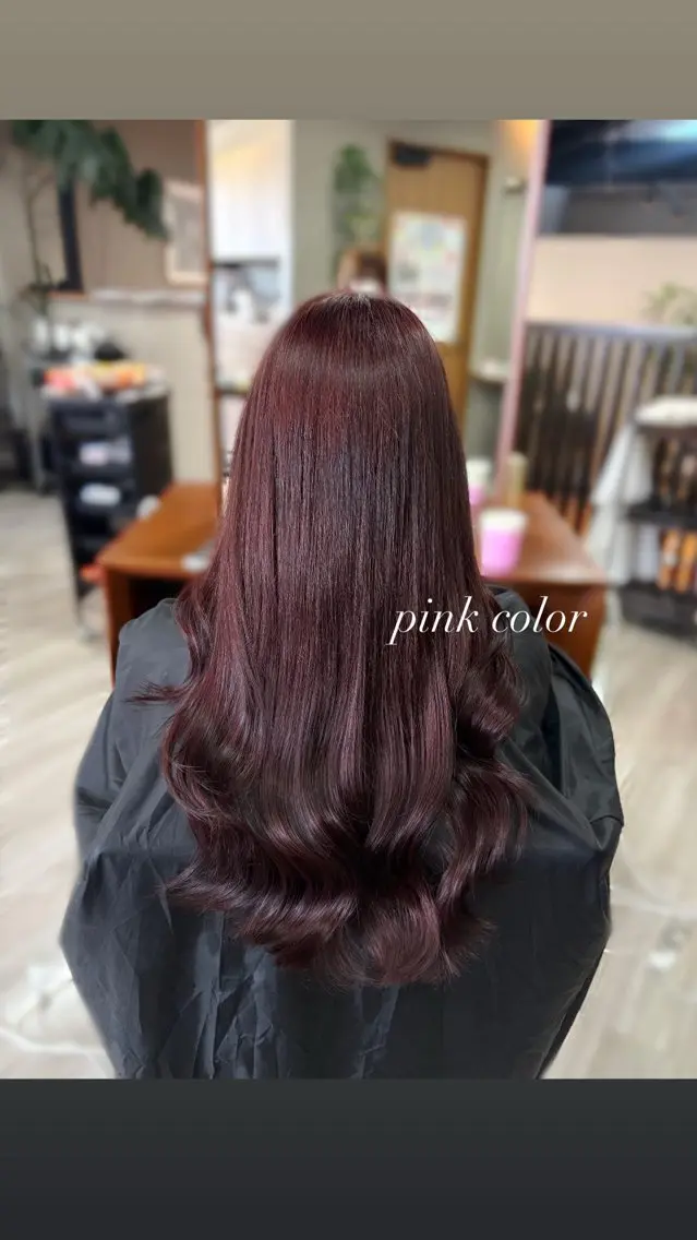 ロング ヘアカラー arika になのヘアスタイル