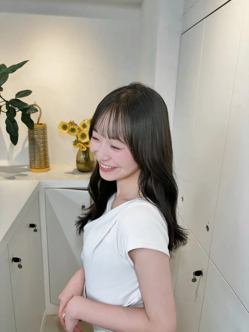 セミロング ♡表参道/透明感 カラー/AOI🪽♡のヘアスタイル