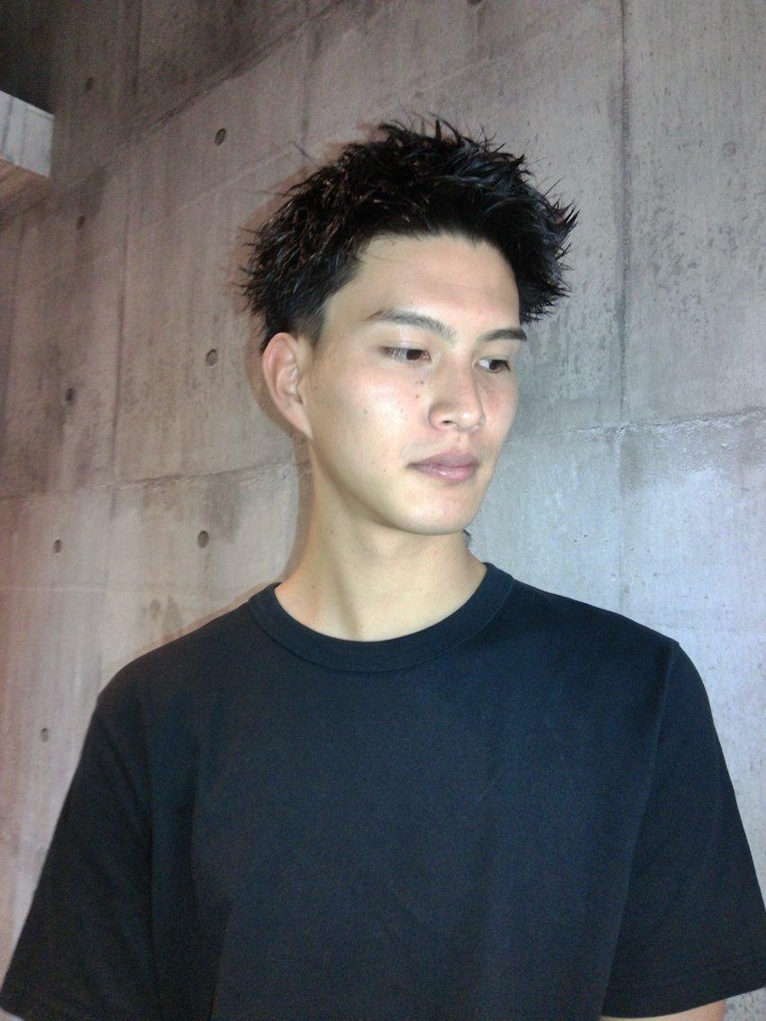 メンズ カット 窪田 力也のヘアスタイル