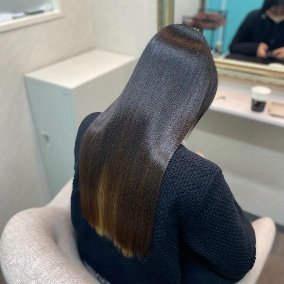 ロング トリートメント 髪質改善🖤美髪矯正 ⁡   エリナのヘアスタイル