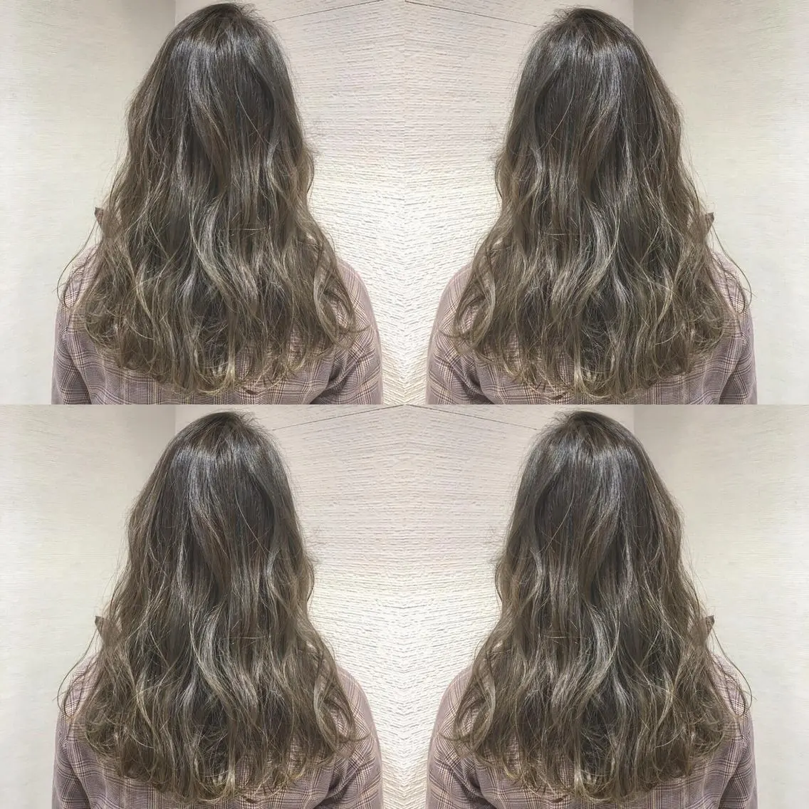 ロング カラー ヘアアレンジ 白髪ぼかしハイライト 茗荷谷駅徒歩2分のヘアスタイル