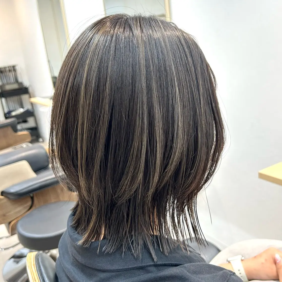 【 人気ℕ𝕠.1 】💛似合わせカット+ハイライト＋カラー＋うる艶トリートメント(ケアブリーチ使用💛)の写真