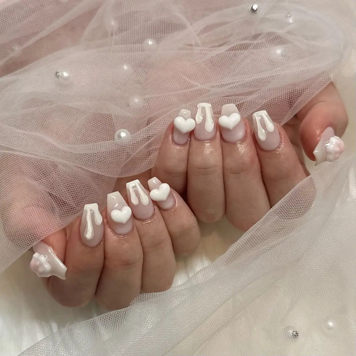 ネイル ハンドネイル 🧸原宿の美フォルム ネイリスト🧸いいだのネイルデザイン