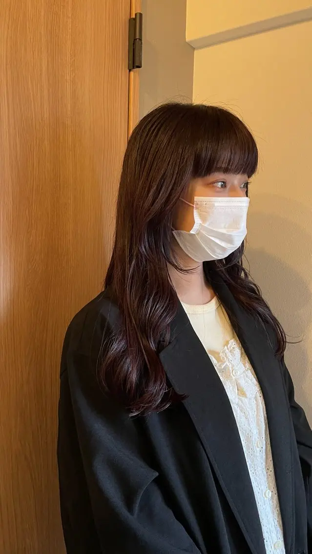セミロング カラー 顔まわりレイヤー 髪質改善 レイヤーカット トリートメント カット ヘアカラー トリートメント 鎌田卓也/髪質改善 /透明感カラーのヘアスタイル