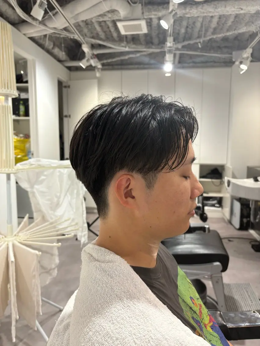 ショート メンズ ビジネス メンズパーマ カットモデル募集 SHOHEIのヘアスタイル