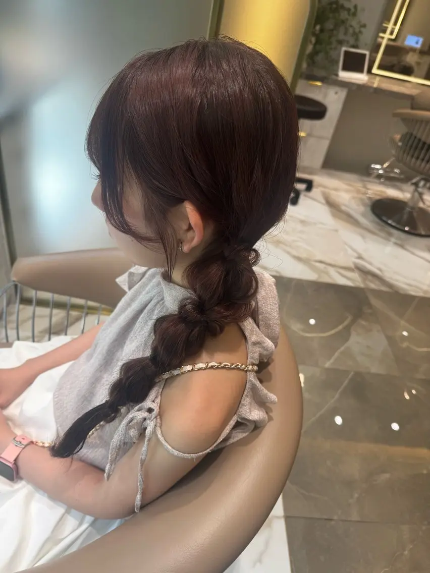 ロング ヘアセット 清楚ギャルの女王👑 めい🩶🩶のヘアスタイル