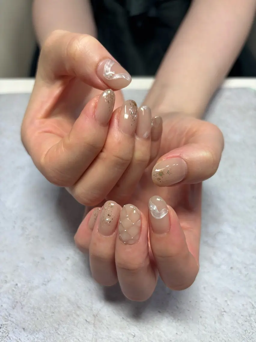 ネイル ハンドネイル 【LINON】 airiのネイルデザイン