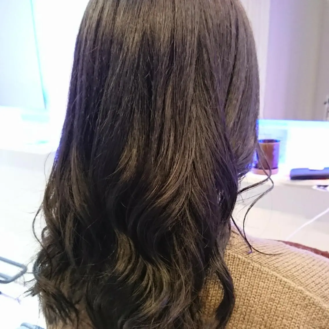 セミロング カラー ヘアアレンジ 小林 伸行のヘアスタイル