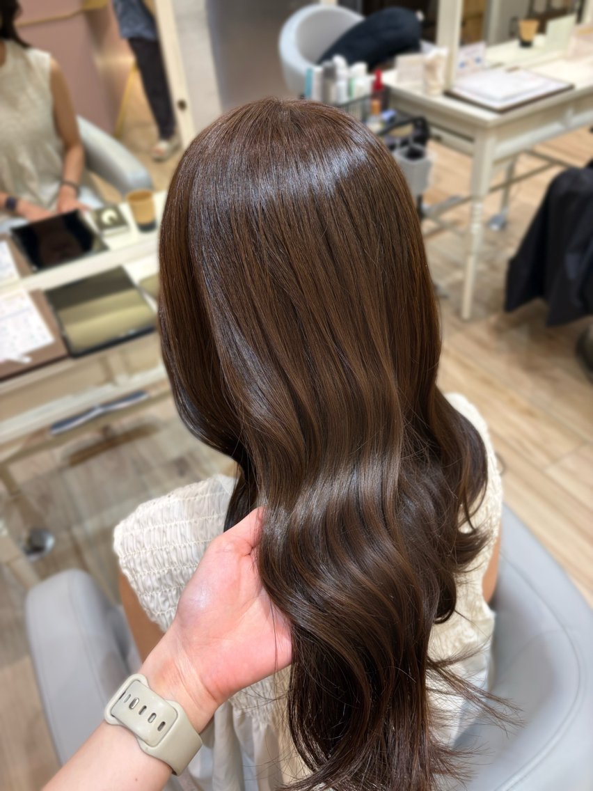 セミロング カット ヘアカラー トリートメント 🌷艶色/艶髪/横浜 /norika🌷のヘアスタイル