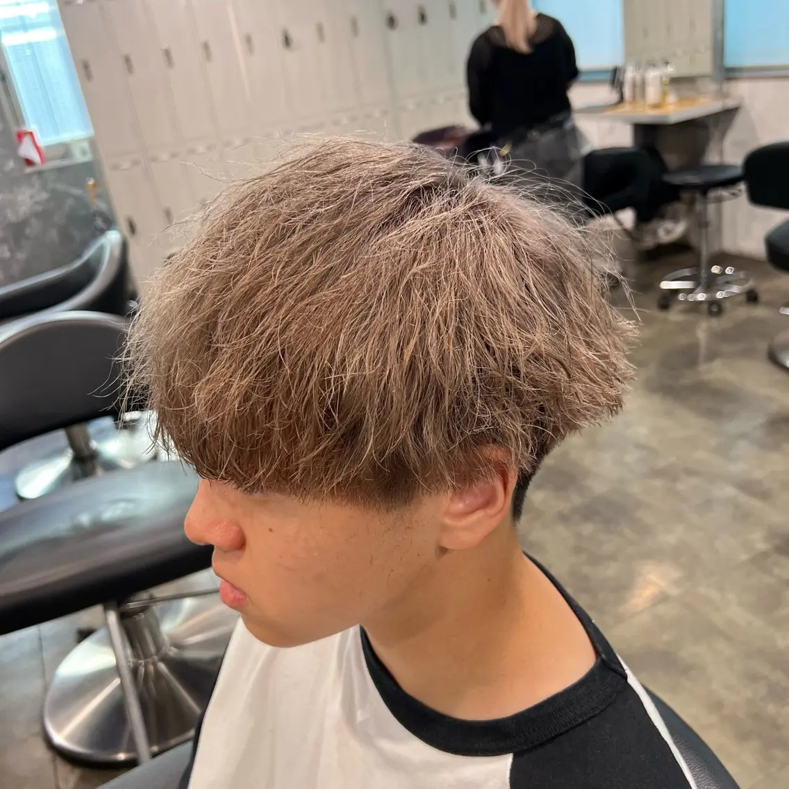 ショート カラー パーマ ヘアアレンジ メンズ キッズ 🔷横浜1のパーマ 職人🔷将太郎のヘアスタイル