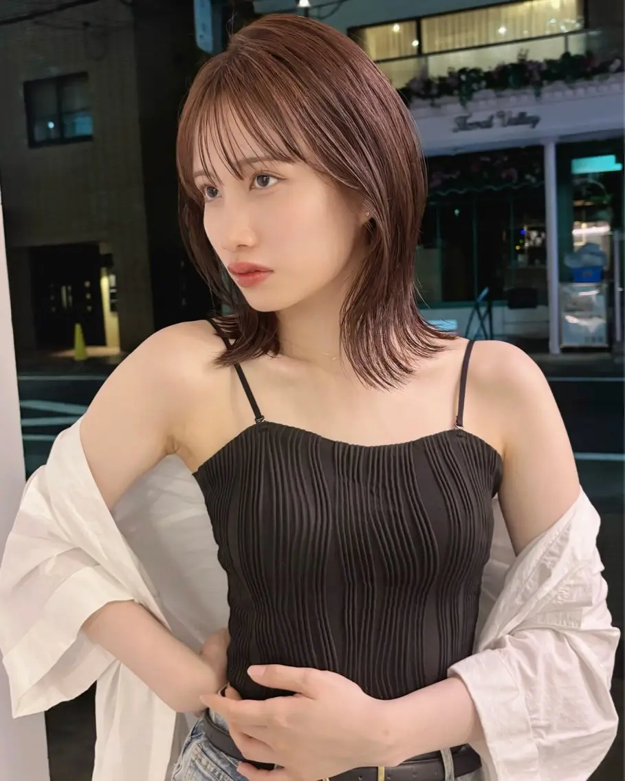 ショート ボブレイヤー ボブ レイヤーカット 表参道レイヤーカット 髪質改善山岸季生のヘアスタイル
