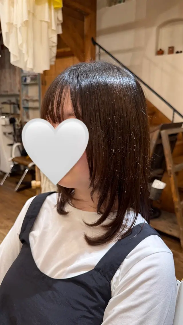 セミロング レディースカット/ 三軒茶屋/まなか🐭のヘアスタイル