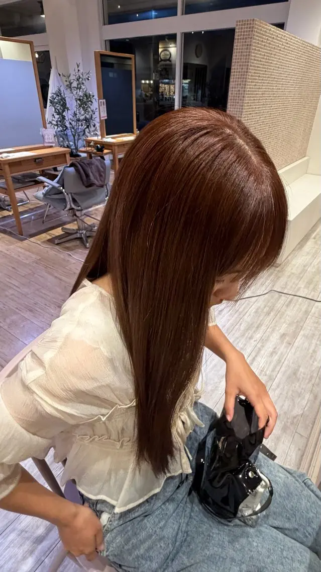 ロング カラー トリートメント 砂川 瑠菜のヘアスタイル