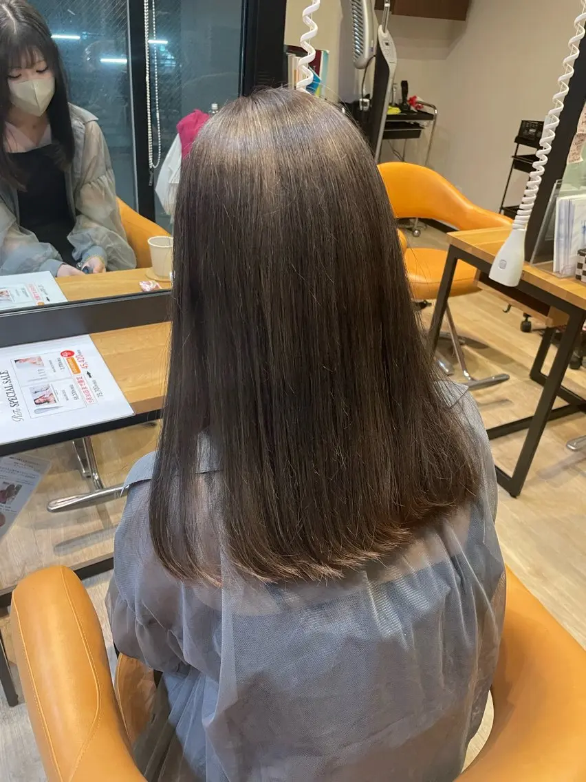 セミロング ヘアカラー トリートメント 髪質改善/ブリーチ 田代 龍我のヘアスタイル