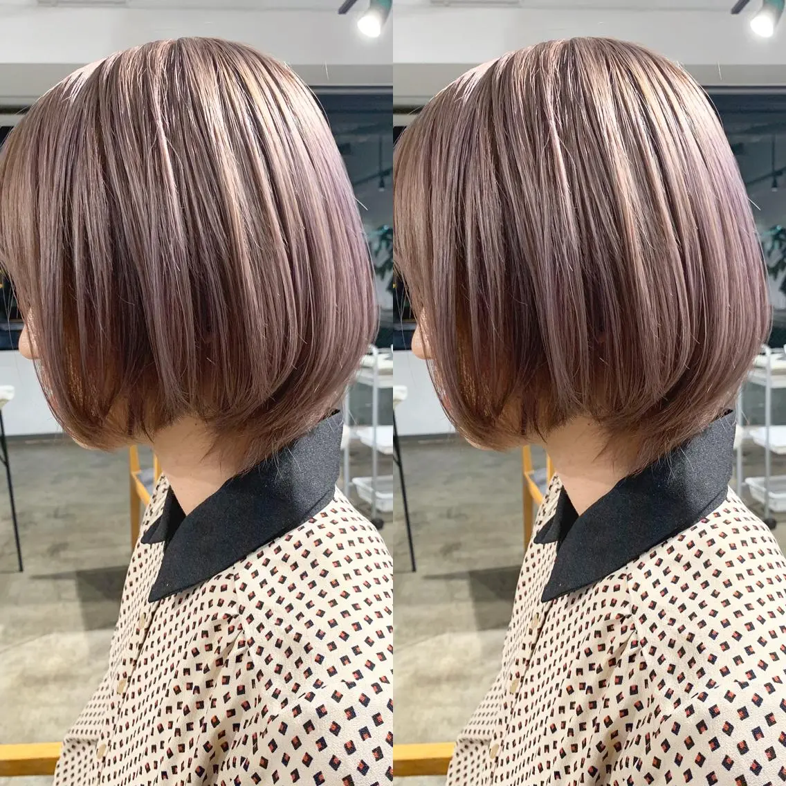 ショート カラー ヘアカラー トリートメント ヘアセット ✨艶ブリーチカラー ✨四ノ宮裕己のヘアスタイル