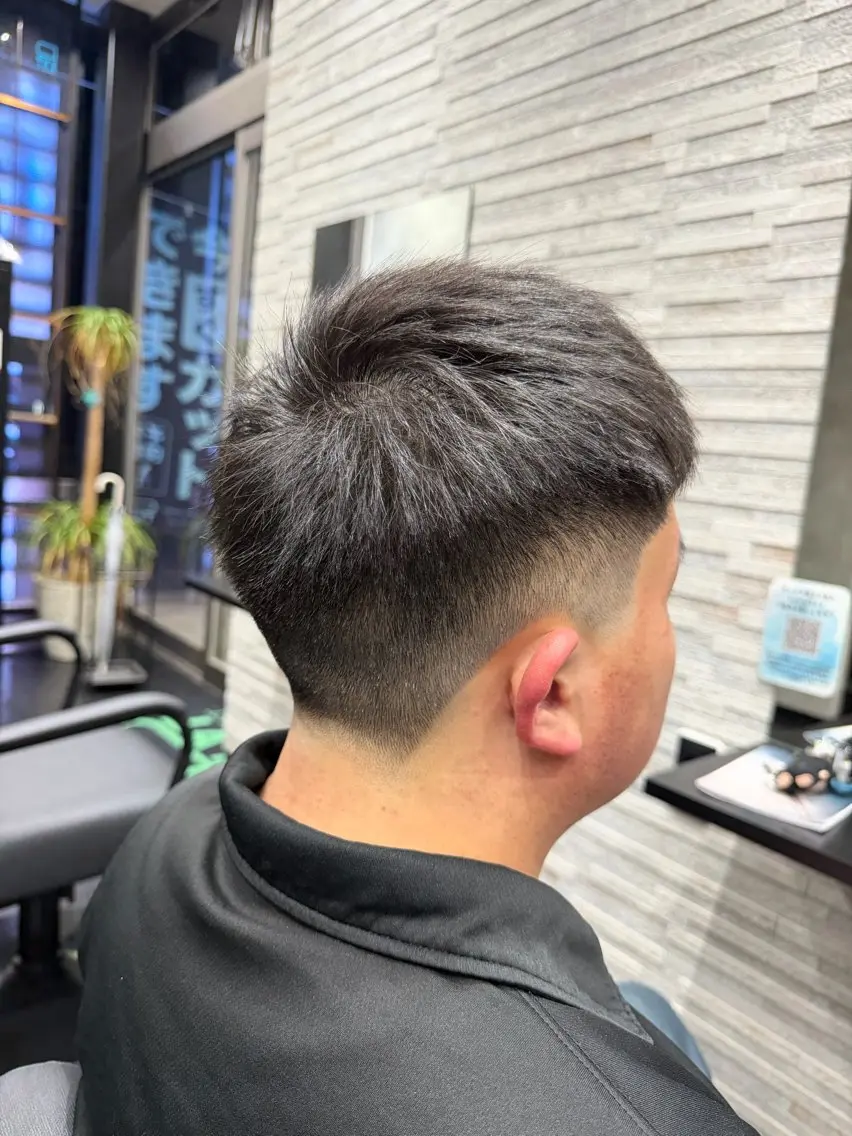 ショート メンズ フェードカット カット 清水 悠羽のヘアスタイル