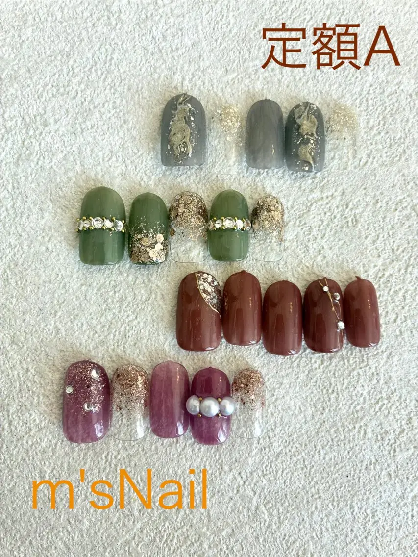 ネイル ジェルネイル パラジェル ハンドネイル m'sNail 福岡西区 ネイルのネイルデザイン