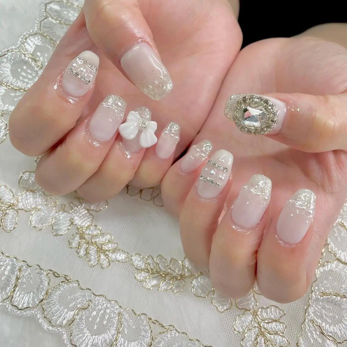 ネイル ジェルネイル リボン J terrace Nailのネイルデザイン