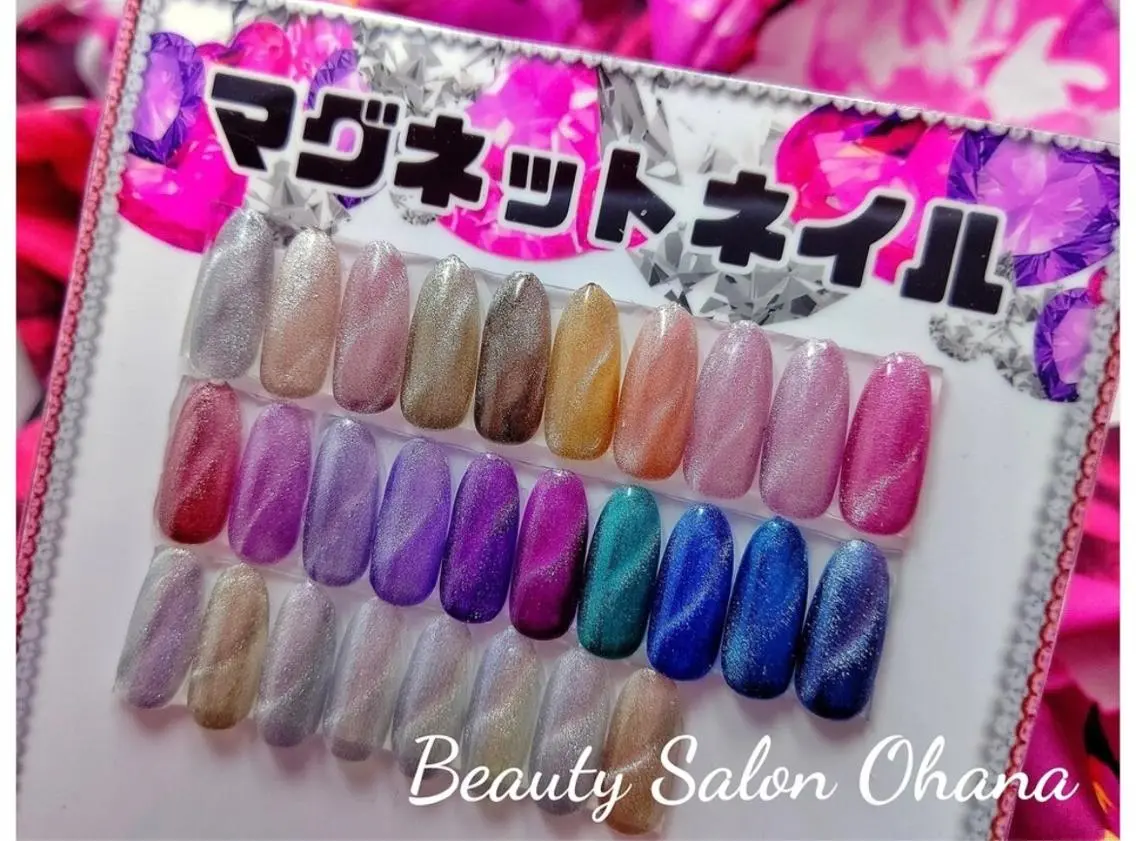 ネイル マグネットネイル ハンドネイル Nail🦋 💗yuyuのネイルデザイン