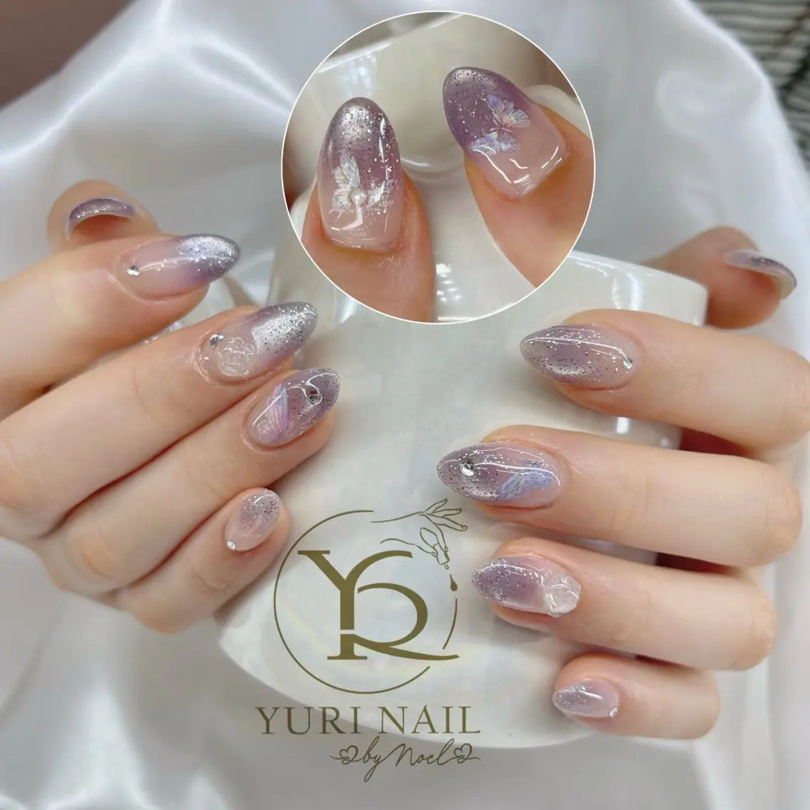ネイル チークネイル フットネイル フレンチネイル グラデーション キラキラネイル ハンドネイル フットネイル ハンドケア YURI Nail Funabashiのネイルデザイン