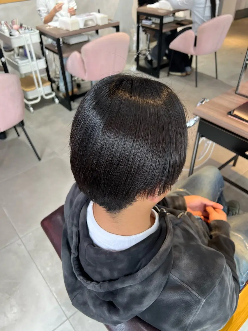 ショート メンズ 縮毛矯正 Kako🫧⭐️ アシスタント/モデルのヘアスタイル