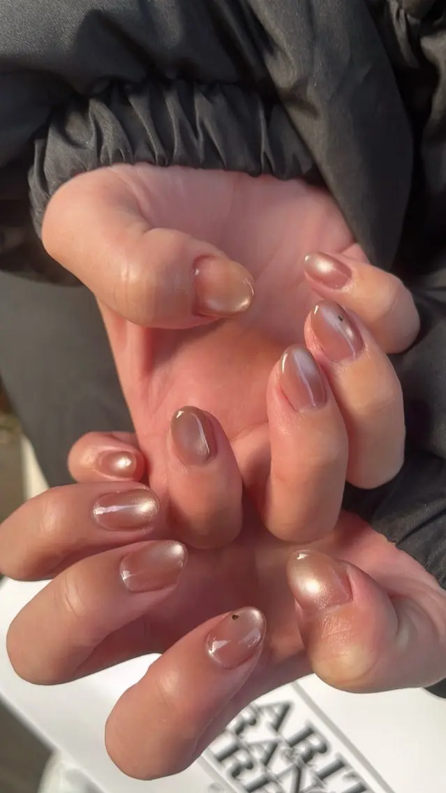 ネイル フラッシュネイル フレンチネイル ハート ラメ(グリッター) ラメグラデーション SAKU nail 作島茜のネイルデザイン