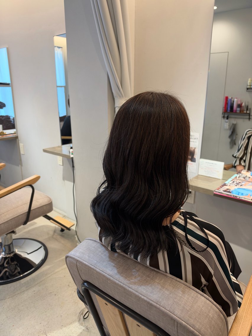 ロング カラー カット ヘアカラー 真鍋 月音のヘアスタイル