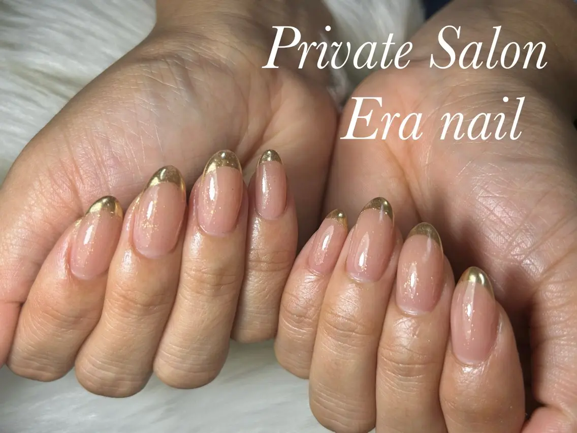 ネイル フレンチネイル ミラーネイル ハンドネイル Era nailのネイルデザイン