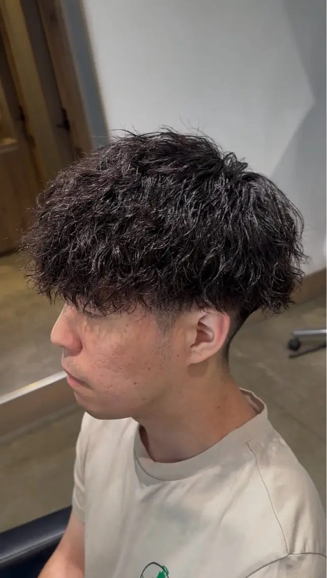 メンズ メンズパーマ カット パーマ 堀場 大生/ メンズ特化/野々市のヘアスタイル