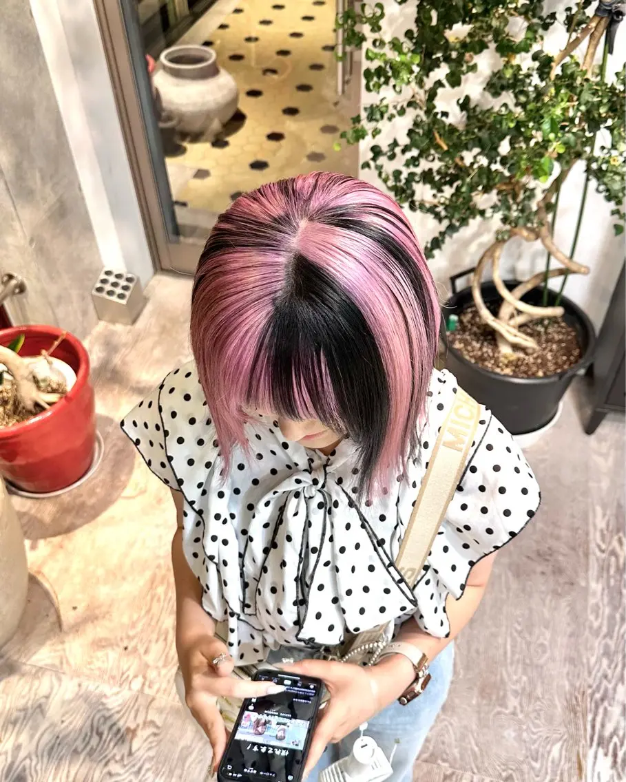 ミディアム ヘアカラー トリートメント ササキカズマ〻透明感 〻色落ち〻赤み消しのヘアスタイル