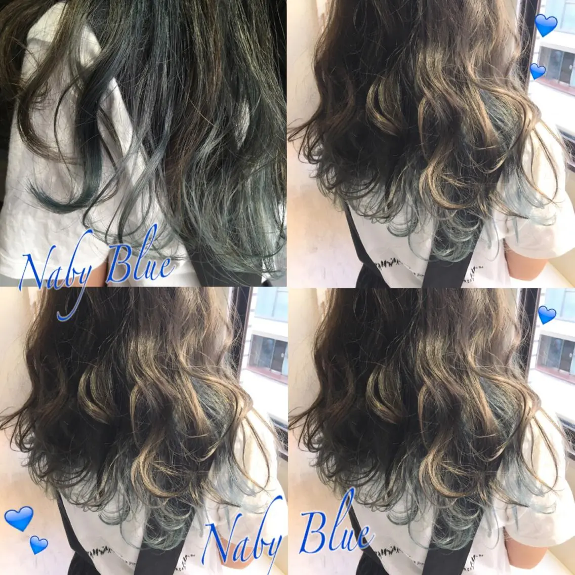 ロング カラー ブリーチ ブルーカラー 透明感カラー イルミナカラー インナーカラー 韓国ヘア得意❤︎森澤 悠佳のヘアスタイル