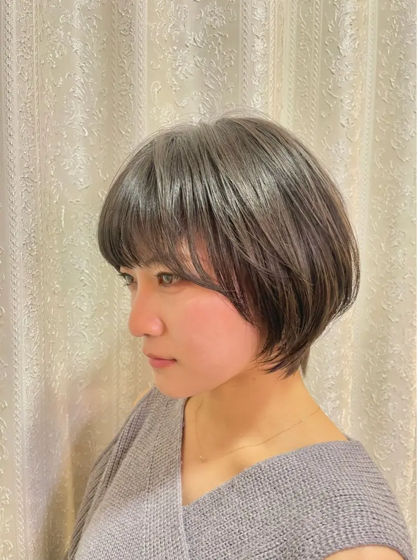 ショート ショートボブ 丸みショート ボブ ショートヘア 前平 友慈のヘアスタイル