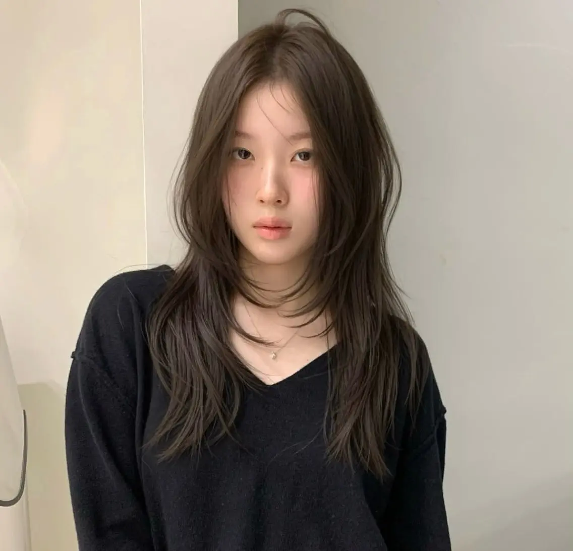 ロング カラー 🫧ロングレイヤー 韓国透明感カラー🫧のヘアスタイル