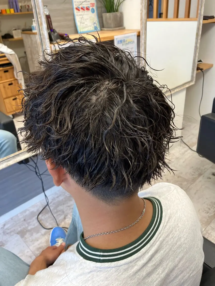 パーマ メンズ カット パーマ メンズ特化/パーマ/ フェードWATARUのヘアスタイル