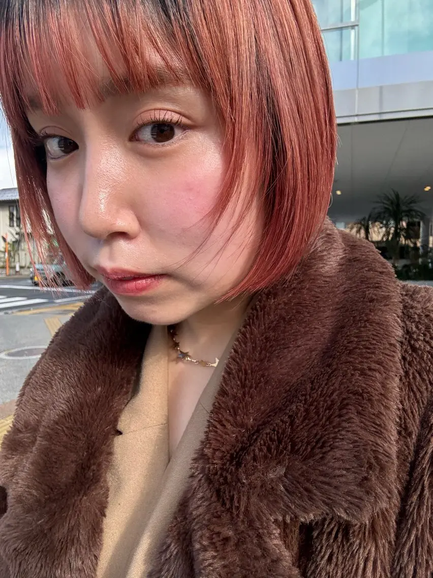 カラー カット ヘアカラー トリートメント ブリーチなしカラー/ ボブ//おとは🌱のヘアスタイル