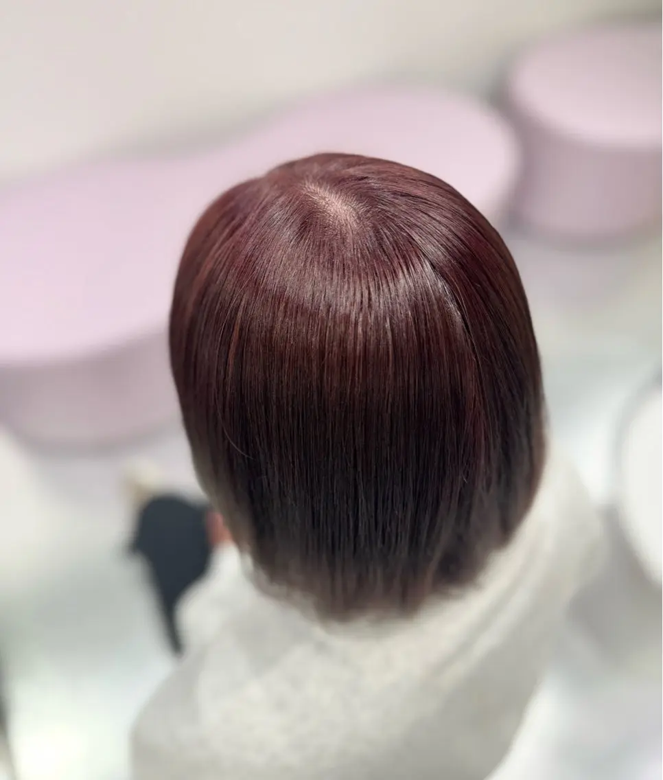 ショート カラー レッドカラー ozaki renaのヘアスタイル