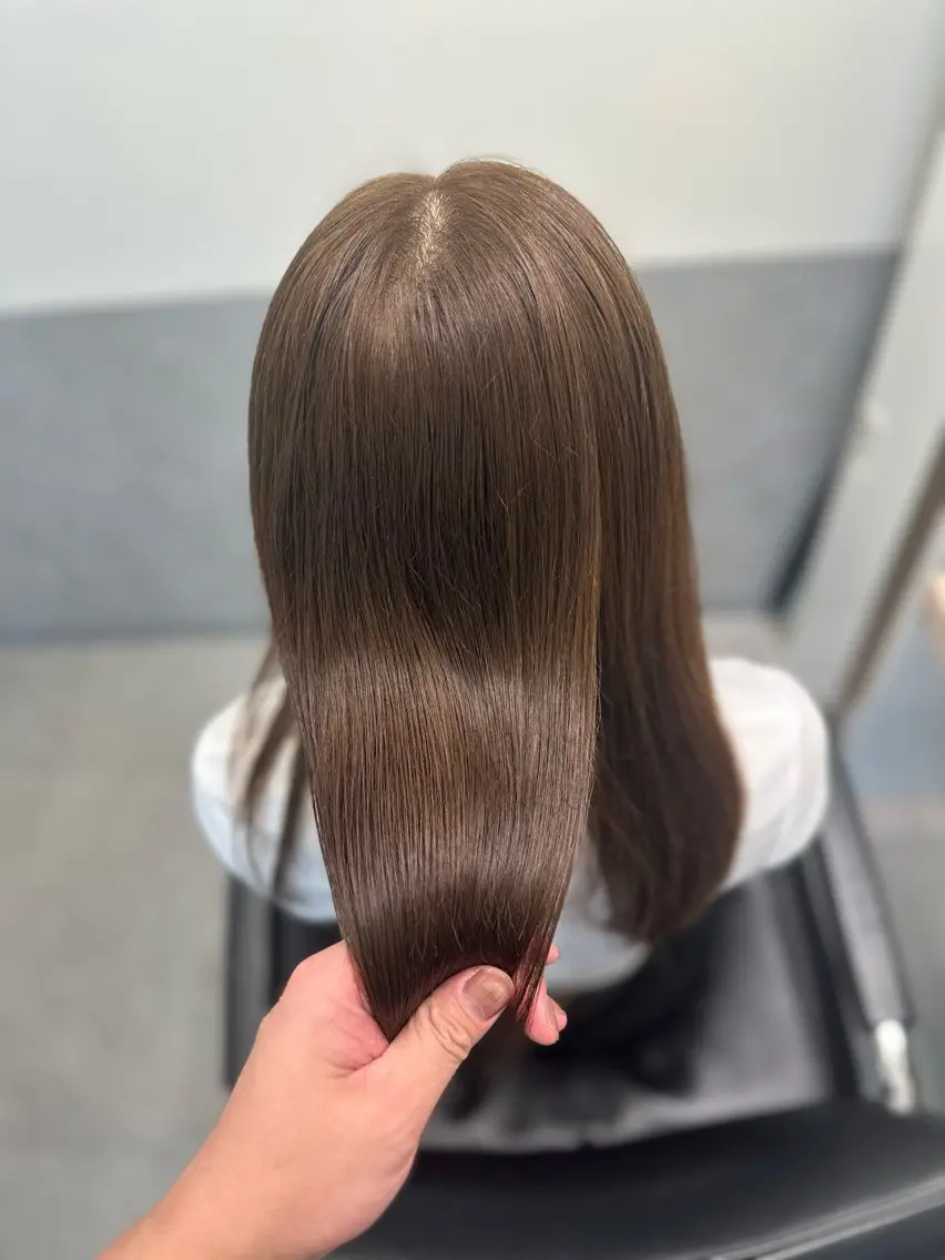 ミディアム カラー ヘアアレンジ ヘアカラー トリートメント ヘアセット ダブルカラー｜ なおき｜池袋美容師のヘアスタイル