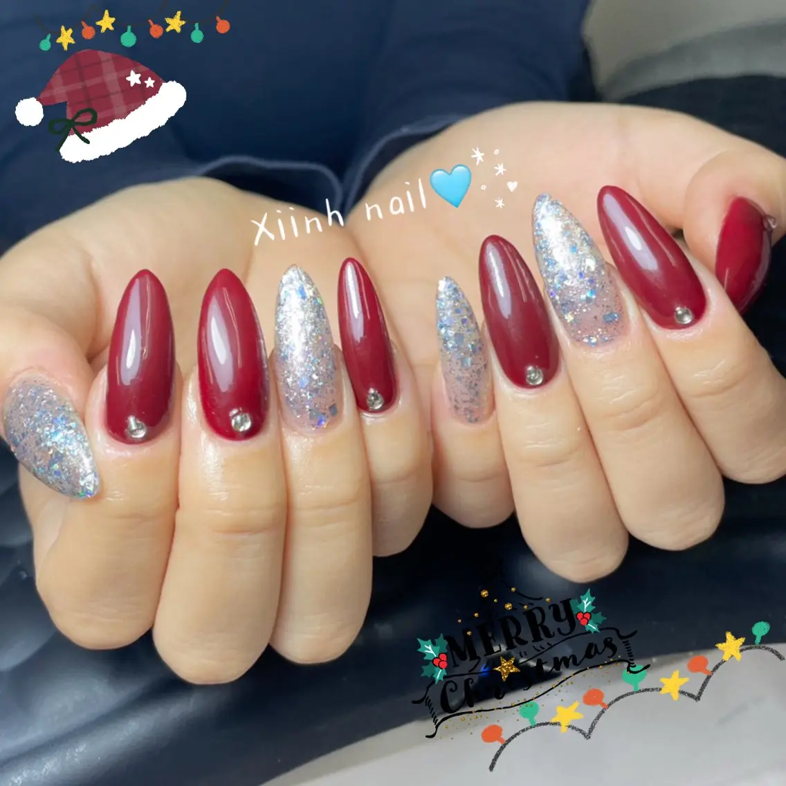 ネイル ブラウン チークネイル 桜ネイル 長さ出し フットネイル ハンドネイル XIINH NAIL SALONのネイルデザイン