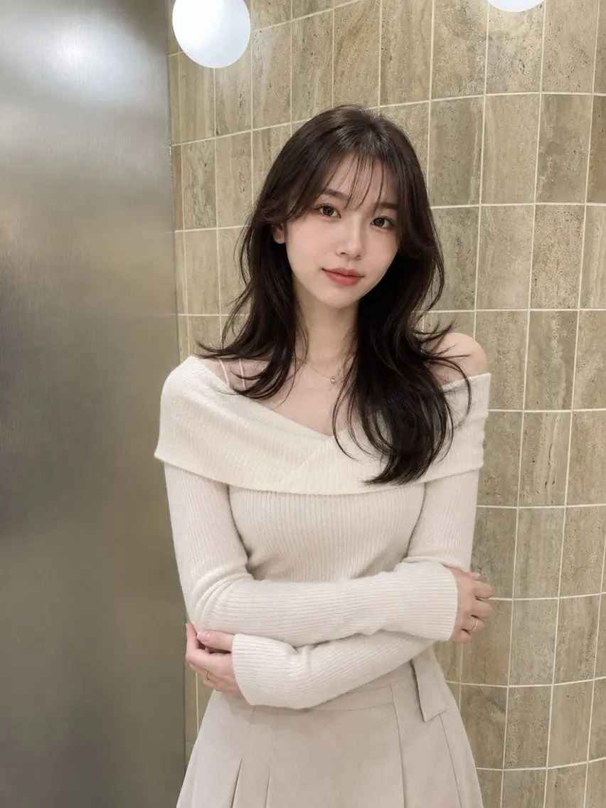 ロング カラー カット ヘアカラー 松本 俊樹のヘアスタイル