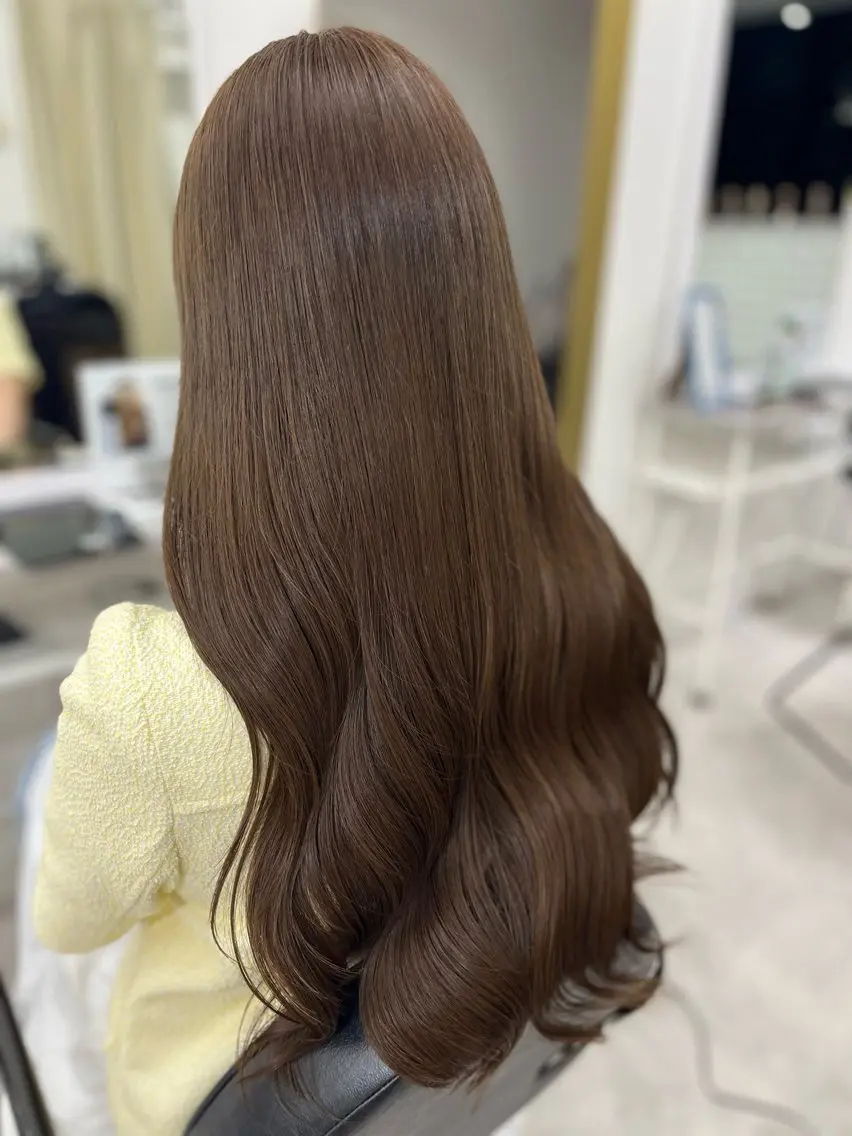 🌸ミニモ学割🌸【ブリーチなし】ダブルカラー＋セラミド2stepトリートメント+前髪カット✂️の写真