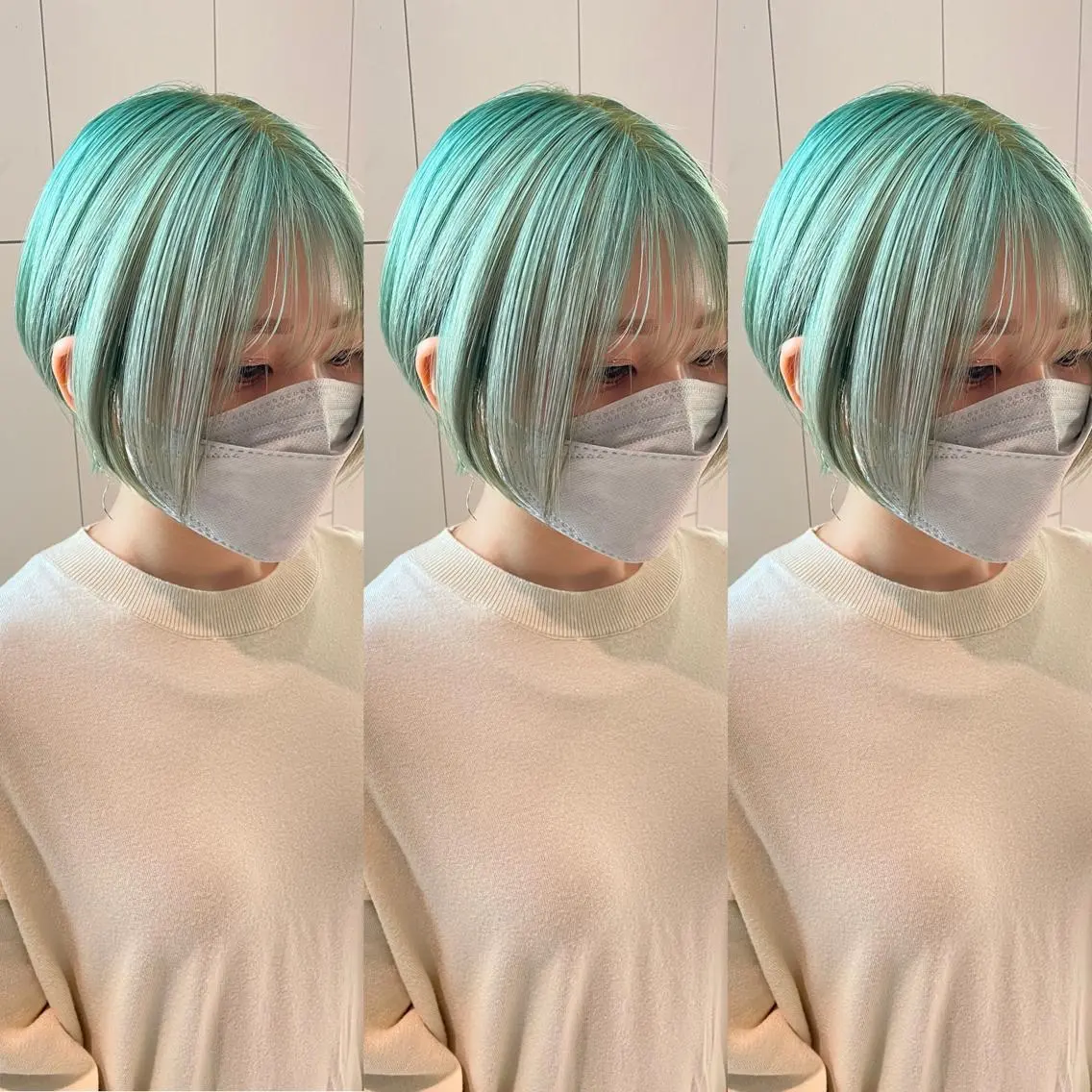ショート カット ヘアカラー トリートメント ヘアセット 💜ハイトーン💛 マジカルかいちゃんのヘアスタイル