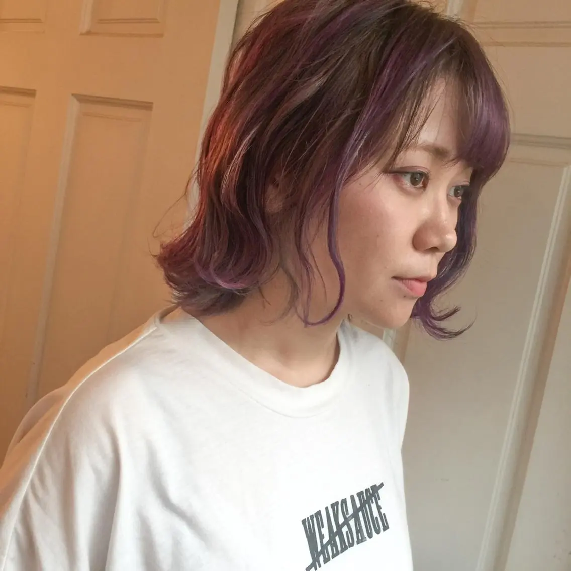 カラー ブリーチ/ウルフ特化 渋谷カルチャー交差点のヘアスタイル